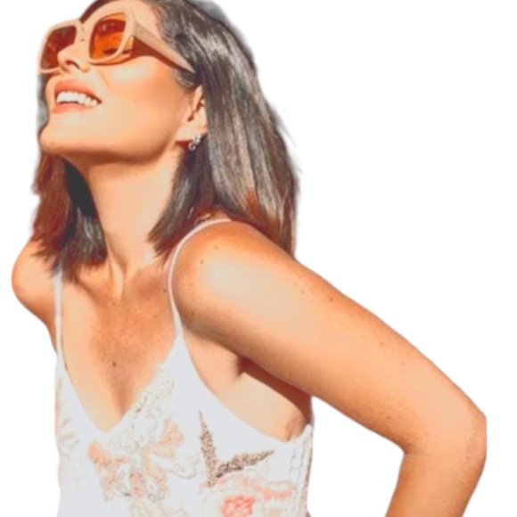 Sunglasses Light Brown Tan Oversized Round Square Rectangle Full Rim - Picture 14 of 15